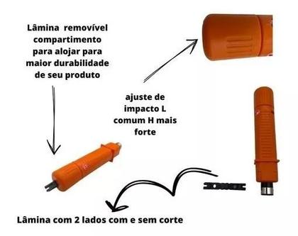 Imagem de Alicate Punch Down Inserção Femea 314b P/ Keystone Rj45 Rj11