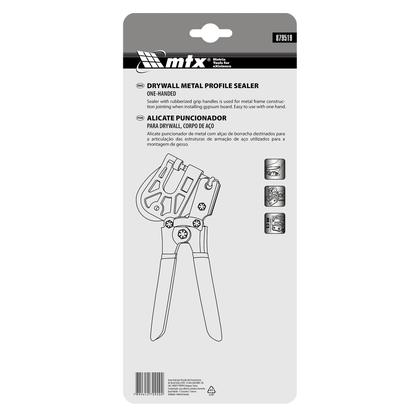 Imagem de Alicate puncionador para drywall, corpo aco, funcionamento manual, 1pc // mtx
