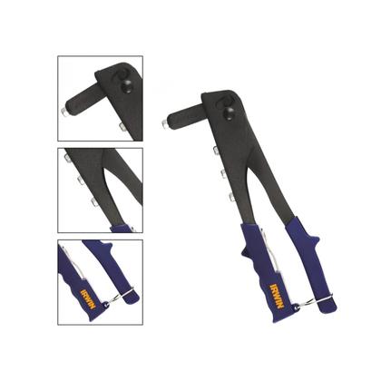Imagem de Alicate rebitador manual irwin  4 pontas 3/32" a 3/16" r100 10" 254mm
