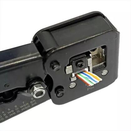 Imagem de Alicate Rede Crimpagem Cabo Conector Rj45 Passagem Ez Crimp