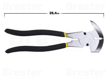 Imagem de Alicate Tipo Fazendeiro Corta Arame Grampo Cabos Elétricos 10 Polegadas Multiuso Profissional
