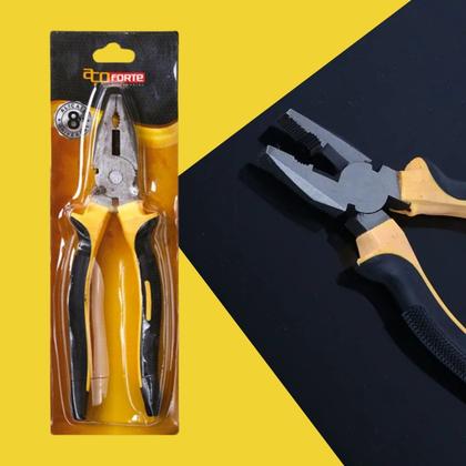 Imagem de Alicate Universal 8 Pol Cabo Emborrachado Aço Forte Carbono