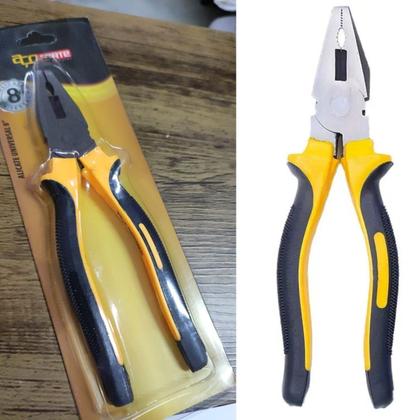 Imagem de Alicate Universal 8 Pol Cabo Emborrachado Aço Forte Carbono