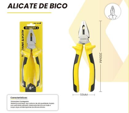 Imagem de Alicate Universal 8 Polegadas Eletricista Multiuso Profissional - BOMDER