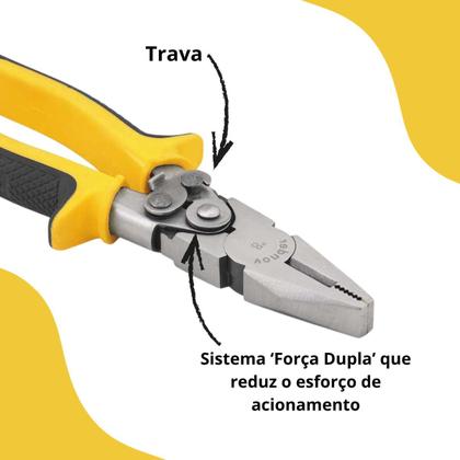 Imagem de Alicate Universal 8 Polegadas Força Dupla