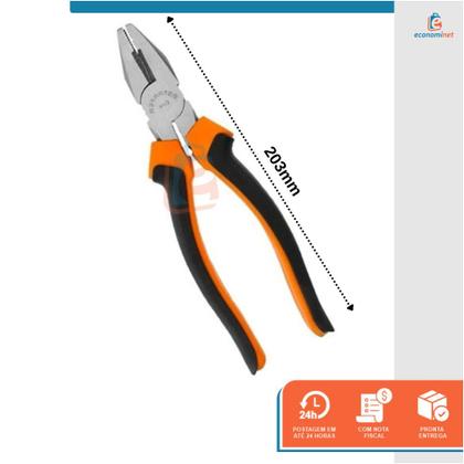 Imagem de Alicate Universal Em Aço Cabo Pvc 8 Polegadas Starfer