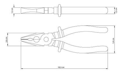 Imagem de Alicate Universal Multiuso Forjado em Aço c/ Cabo Isolado