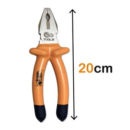 Imagem de Alicate Universal Profissional Cabo Emborrachado Cabeça 8 Polegadas Resistente Durável