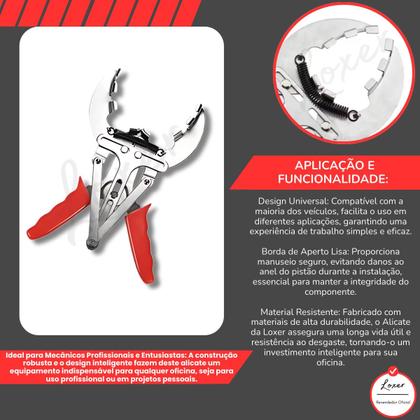 Imagem de Alicates Expansores P/ Anéis De Pistão De 40mm A 120mm Loxer