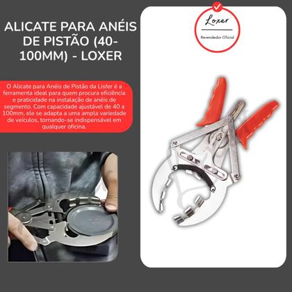 Imagem de Alicates Para Anéis De Pistão De 40mm Até 160mm - Loxer
