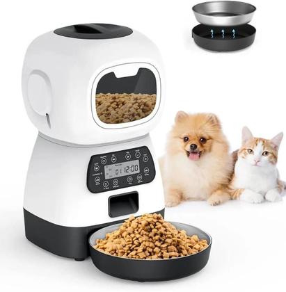 Imagem de Alimentador Comedouro Automático Cães Gatos Pet Programável