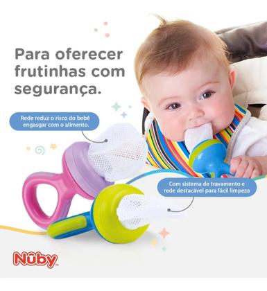 Imagem de Alimentador Infantil Redinha Chupeta Resistente Bebê Nûby