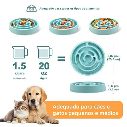 Imagem de Alimentador Lento para Cães - Anti-engasgo, Antiderrapante e Ecológico