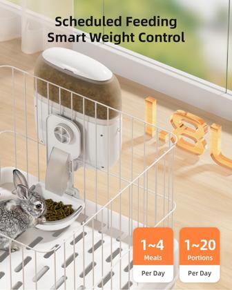 Imagem de Alimentador Suspenso Programável para Coelhos Sandpoy - Dispensador de Ração