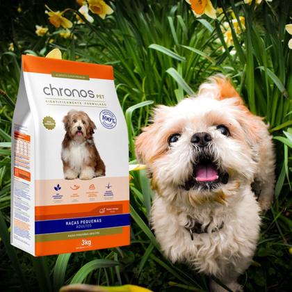 Imagem de Alimento Chronos Ração Para Cães Adultos Raças Pequenas Sabor Frango 2,5Kg