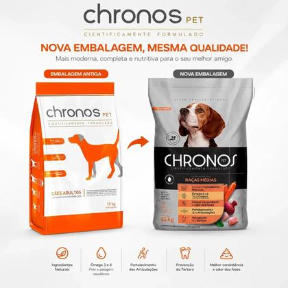 Imagem de Alimento Chronos Ração Para Cães Adultos Raças Pequenas Sabor Frango 2,5Kg