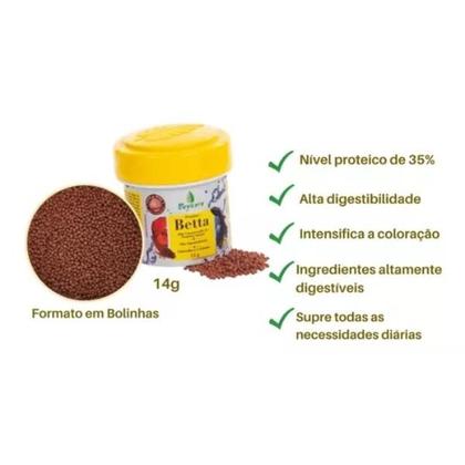 Imagem de Alimento para Peixe Betta Premium Poytara 14g