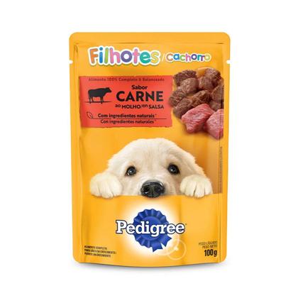 Imagem de Alimento Úmido Pedigree Filhote Carne ao Molho, 100g