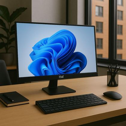 Imagem de All In One computador I7 Intel Core 16GB Ssd 512gb Tela Full HD 21.5 pol kit pc completo wifi windows11 bluetooth Aio Teclado mouse sem fio office