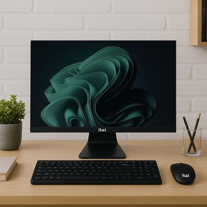 Imagem de All In One computador I7 Intel Core 16GB Ssd 512gb Tela Full HD 21.5 pol kit pc completo wifi windows11 bluetooth Aio Teclado mouse sem fio office