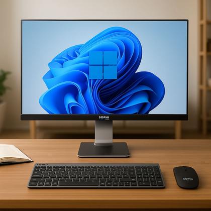 Imagem de All In One Computador Intel Core I7 Ssd512gb 16gbram tela 23,8 pol Full HD Completo Pc wifi teclado mouse sem fio Webcam 5.0mp Windows 11