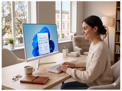 Imagem de All in One Multilaser UB835 Intel Celeron N4020 4GB 128GB SSD LED 23,8" Full HD Windows 11