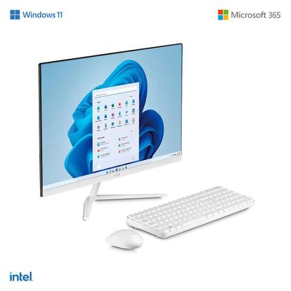 Imagem de All in One Ultra Windows 11 Home, Intel Celeron 4GB 120GB SSD, Tela 23,8FHD 1TB na Nuvem Branco - UB830