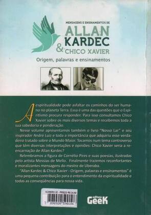 Imagem de Allan Kardec e Chico Xavier-Origem Palavras e Ensinamentos - ABRIL