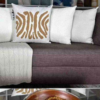 Imagem de Almofada 50x50 Hematita Modelo 7683 Off White CortBrás