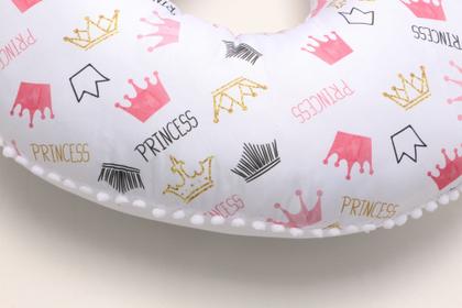 Imagem de Almofada Amamentação + Ninho Redutor Berço Menina + Trocador Cômoda