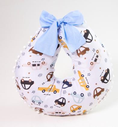 Imagem de Almofada Amamentar Com Ninho Redutor Berço e Trocador Menino Cômoda