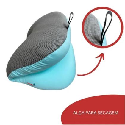 Imagem de Almofada anatômica de banho para bebes verde