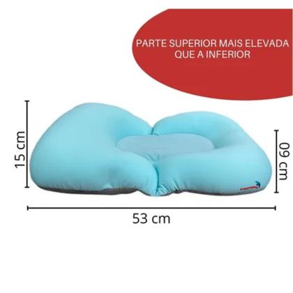 Imagem de Almofada anatômica de banho para bebes verde