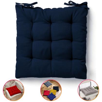 Imagem de Almofada Assento Cadeira Futton Futon 40x40cm Cores Diversas 100% Poliéster