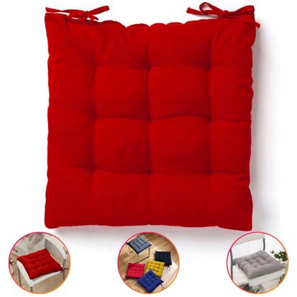 Imagem de Almofada Assento Cadeira Futton Futon 40x40cm Cores Diversas 100% Poliéster