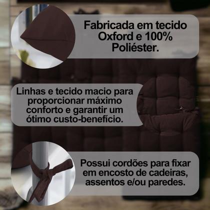 Imagem de Almofada Assento Futton Design Liso Sofisticado