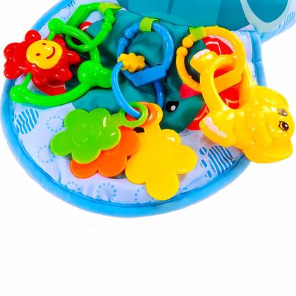 Imagem de Almofada Baby Infantil Interativa Macia Lavável Com Brinquedos Educativos Para Descansar