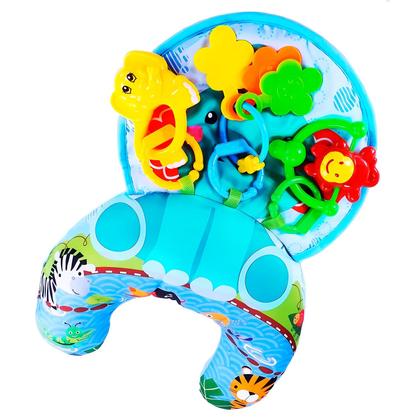 Imagem de Almofada Baby Infantil Interativa Macia Lavável Com Brinquedos Educativos Para Descansar