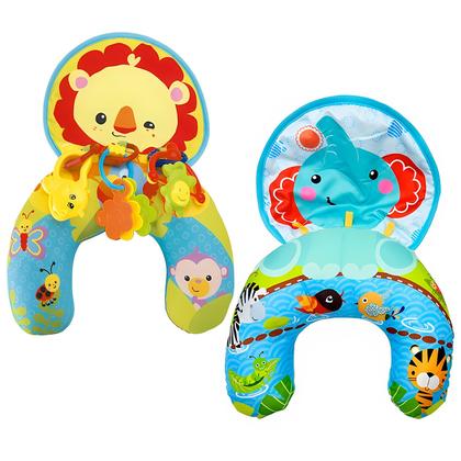Imagem de Almofada Baby Infantil Interativa Macia Lavável Com Brinquedos Educativos Para Descansar