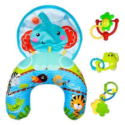 Imagem de Almofada Baby Infantil Interativa Macia Lavável Com Brinquedos Educativos Para Descansar