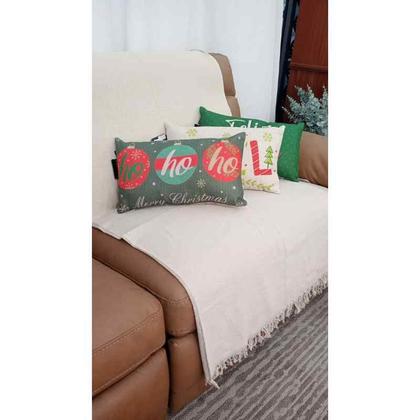 Imagem de Almofada Baguete Natalina 50x30 Anjo Modelo 1412 CortBrás