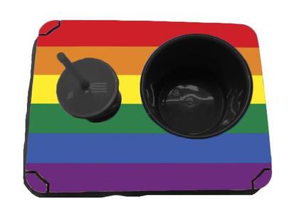 Imagem de Almofada Bandeja Pipoca Balde e 1 Copo Suede Macio e Madeira Personalizado