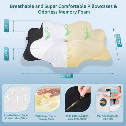 Imagem de Almofada cervical DONAMA Almofada viscoelástica de pescoço e ombro