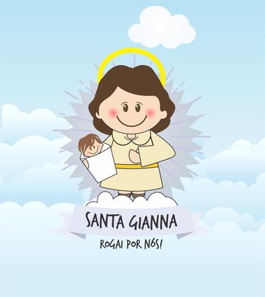 Imagem de Almofada Com Enchimento Oração Santinhos Santa Gianna