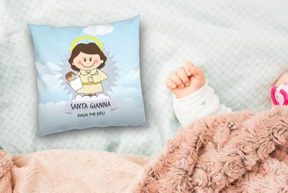 Imagem de Almofada Com Enchimento Oração Santinhos Santa Gianna
