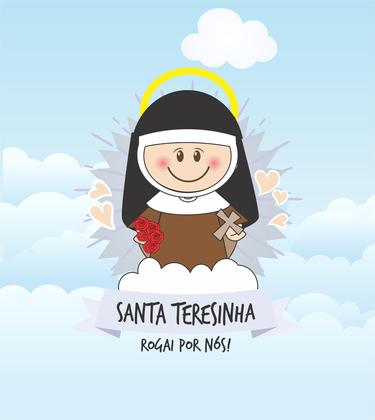 Imagem de Almofada Com Enchimento Oração Santinhos Santa Teresinha