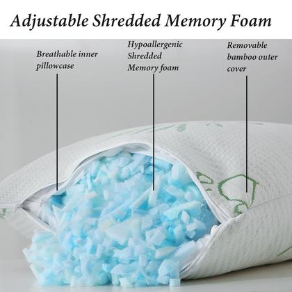 Imagem de Almofada corporal HOXXME Shredded Memory Foam 20x54 para adultos