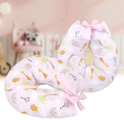 Imagem de Almofada de Amamentação/Amamentar Estampada + Zíper Tecido Algodão.