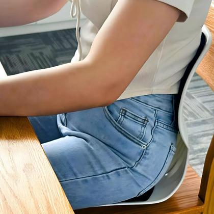 Imagem de Almofada de Apoio Lombar Cadeira Correção Coluna GG - AZUL