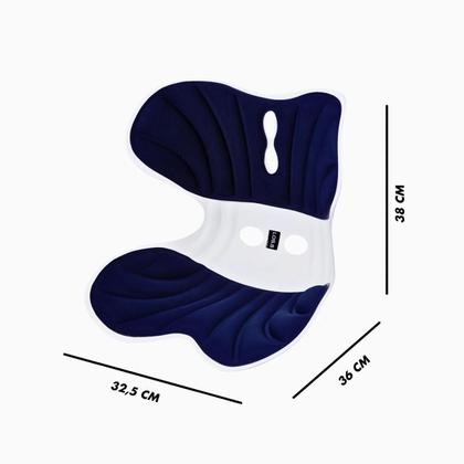 Imagem de Almofada de Apoio Lombar Cadeira Correção Coluna GG - AZUL